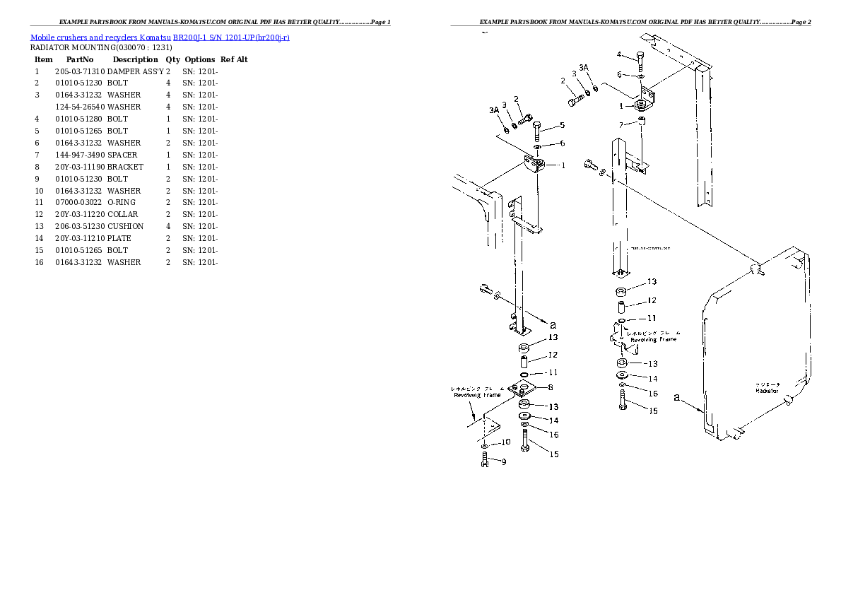 Protected: BR200J-1 S/N 1201-UP Partsbook