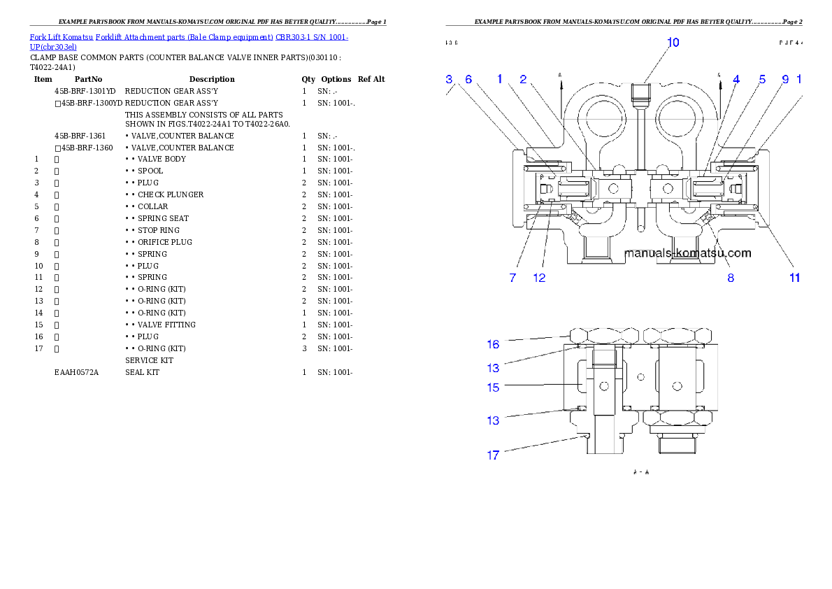 Protected: CBR303-1 S/N 1001-UP Partsbook