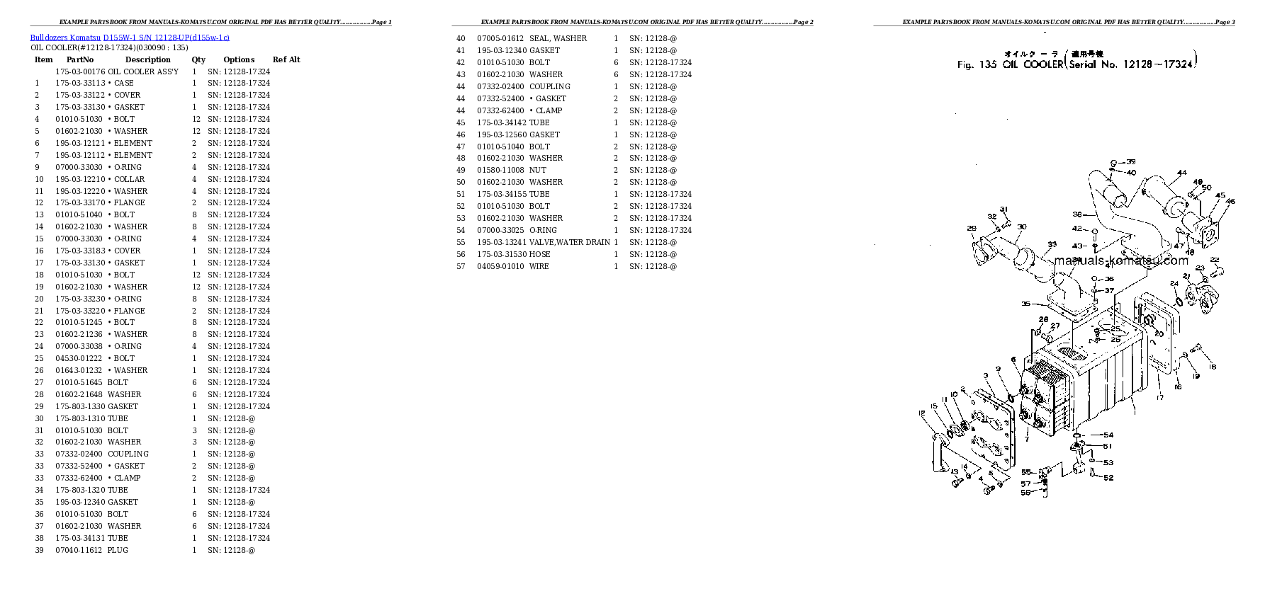 Protected: D155W-1 S/N 12128-UP Partsbook