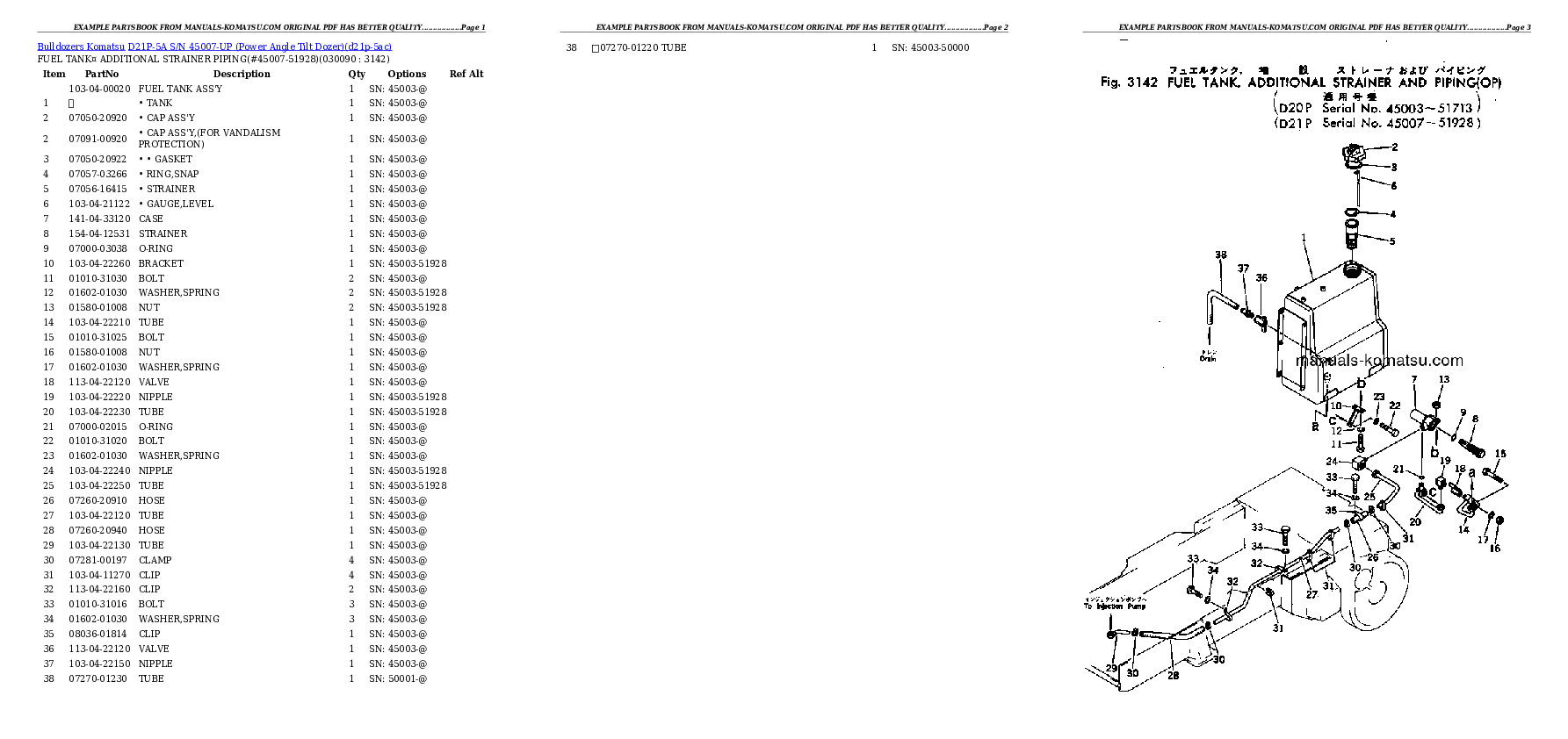 Protected: D21P-5A S/N 45007-UP (Power Angle Tilt Dozer) Partsbook