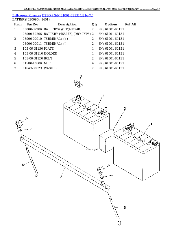 Protected: D21Q-7 S/N 61001-61131 Partsbook
