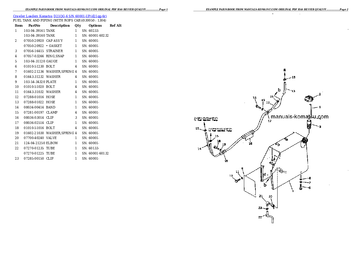 Protected: D21QG-6 S/N 60001-UP Partsbook