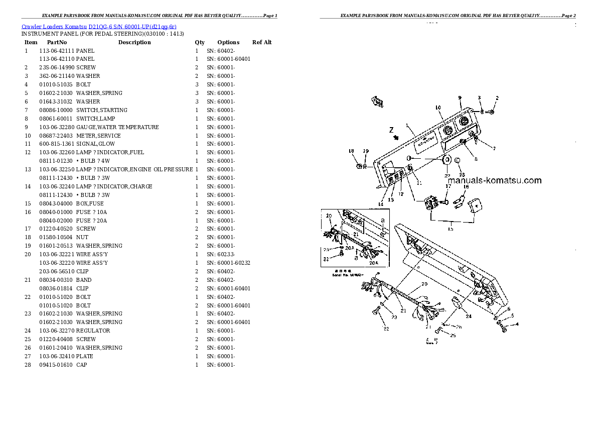 Protected: D21QG-6 S/N 60001-UP Partsbook