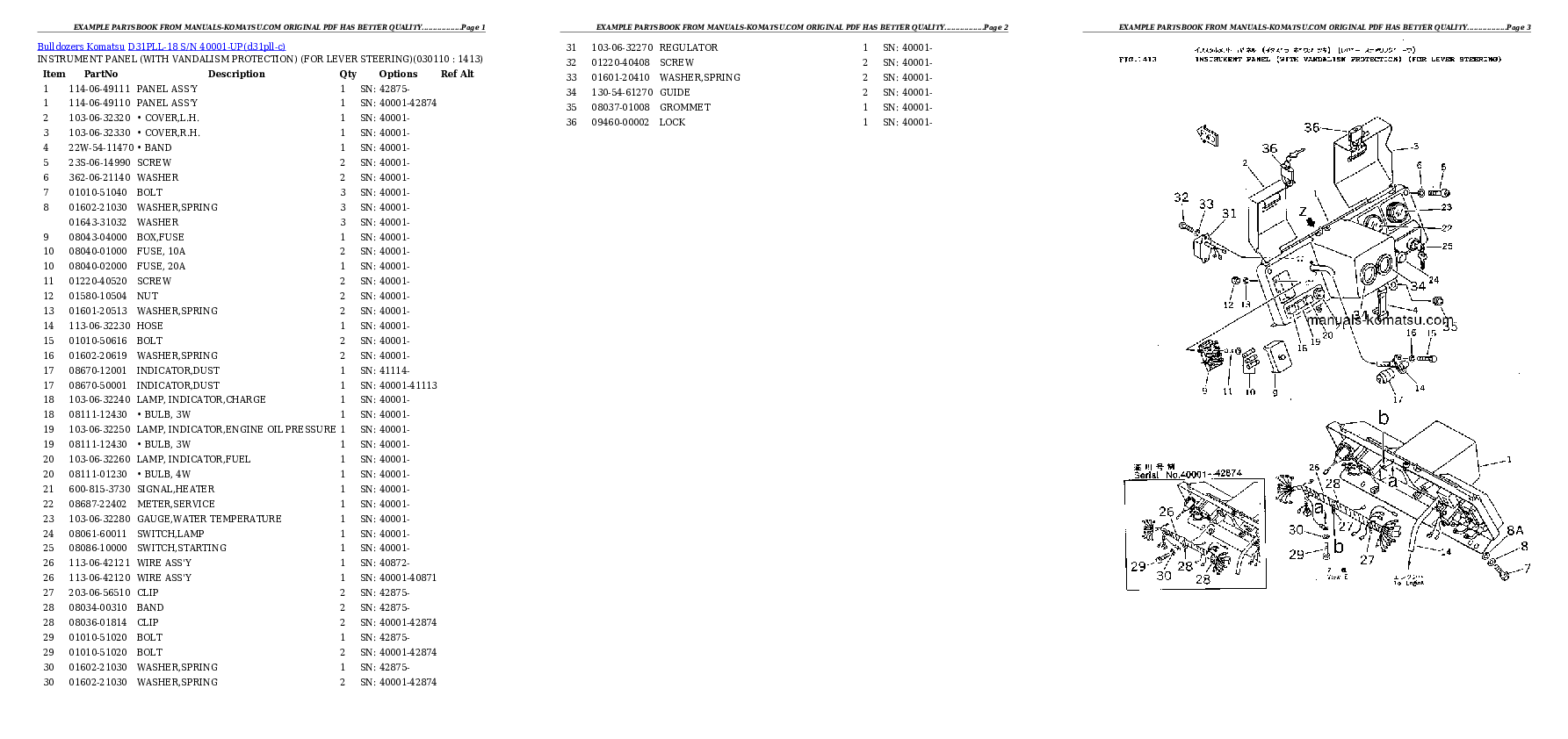 Protected: D31PLL-18 S/N 40001-UP Partsbook