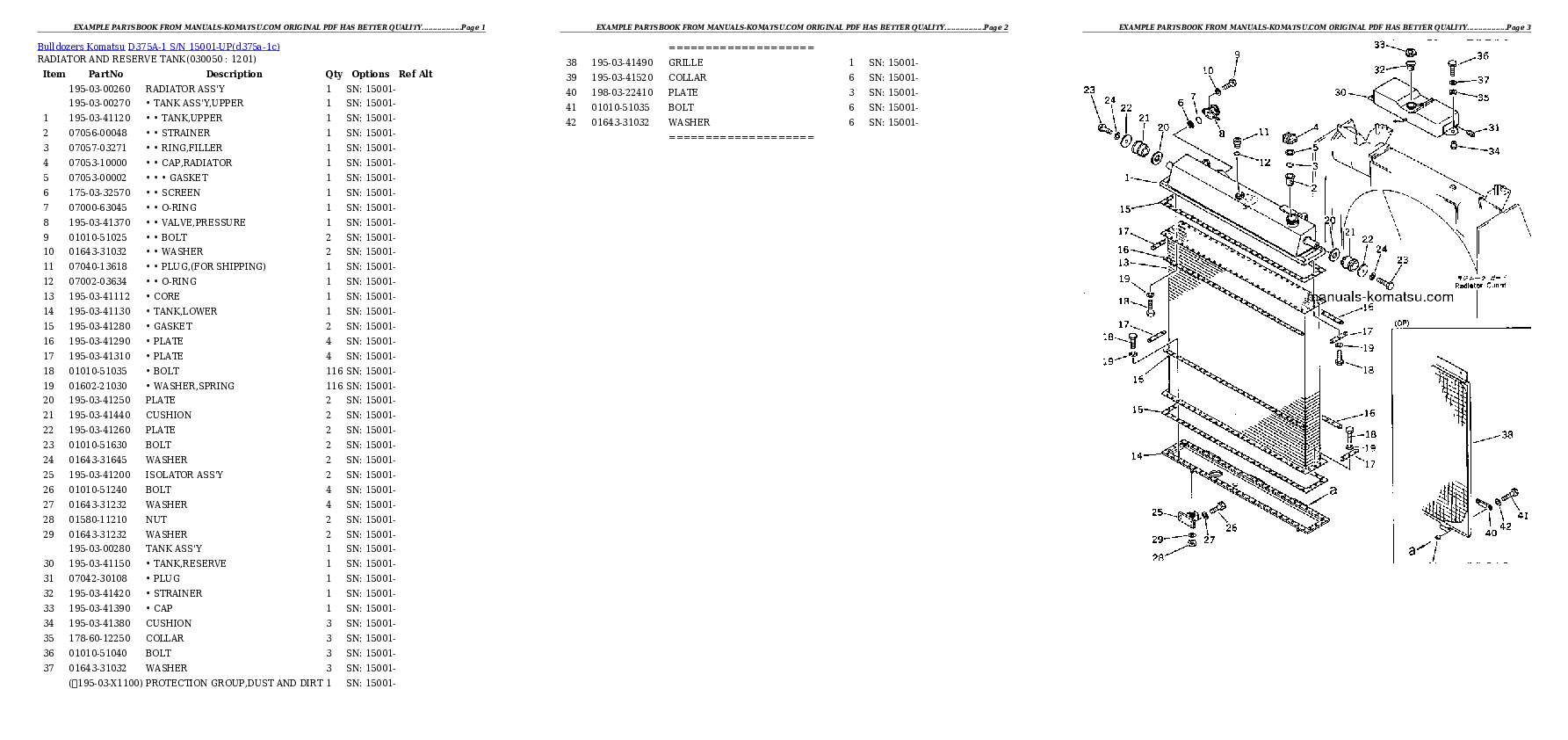Protected: D375A-1 S/N 15001-UP Partsbook