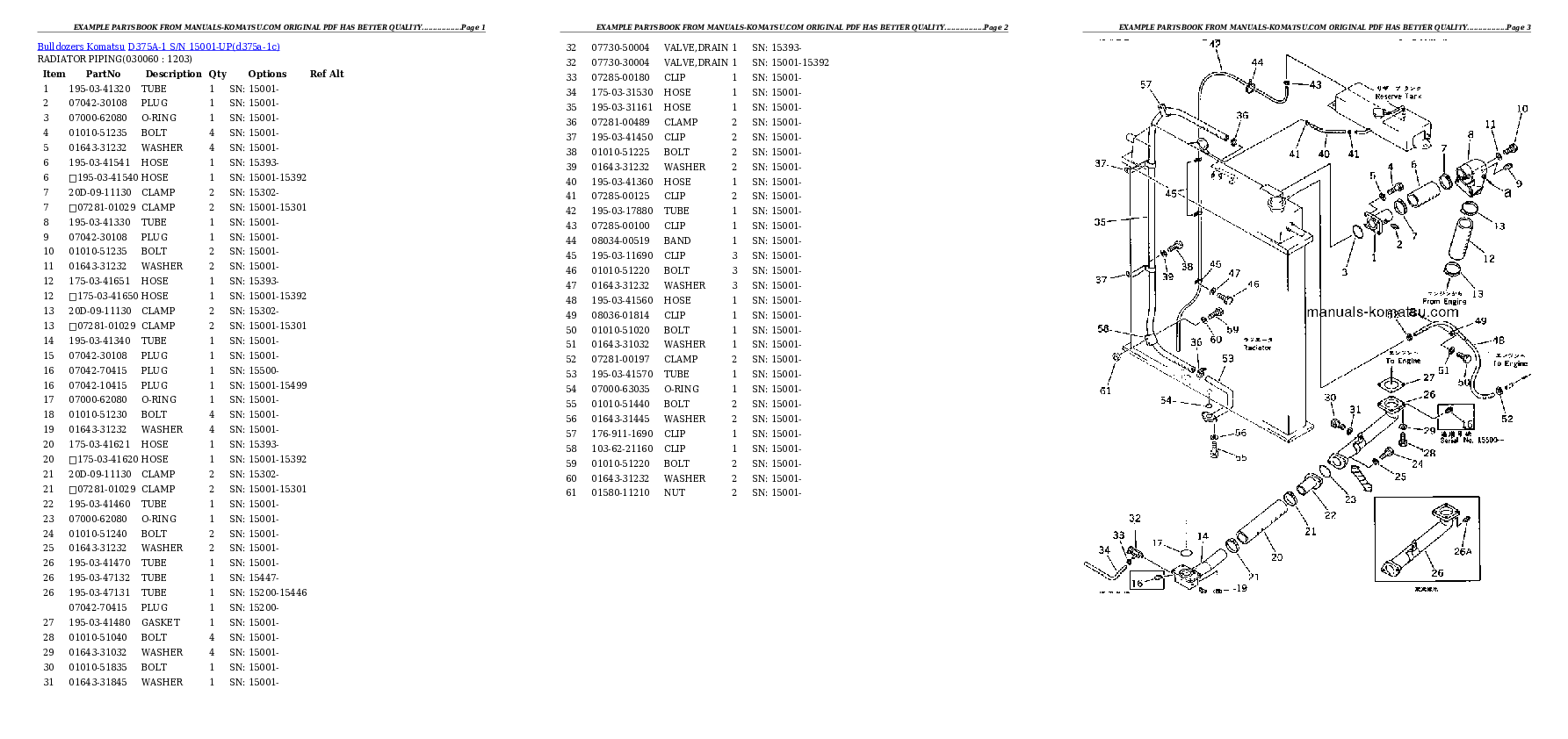 Protected: D375A-1 S/N 15001-UP Partsbook
