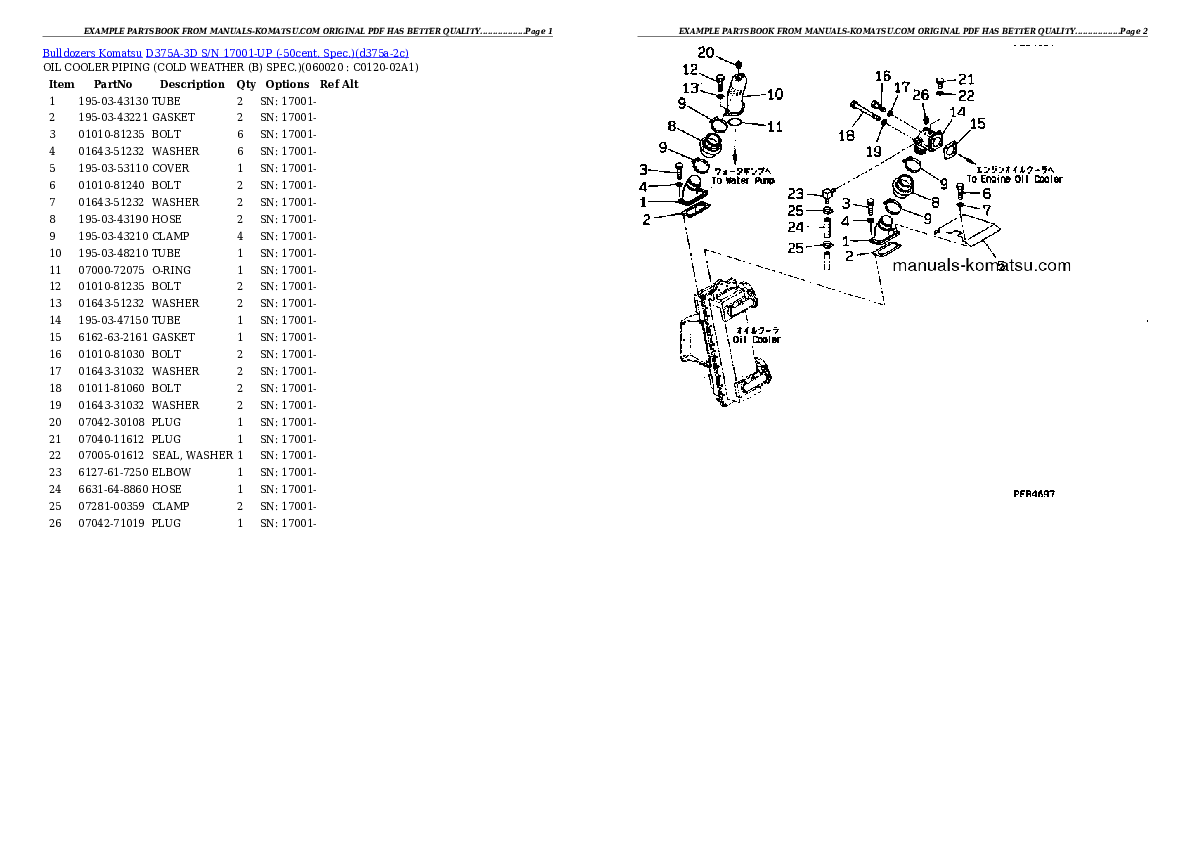Protected: D375A-3D S/N 17001-UP (-50cent. Spec.) Partsbook