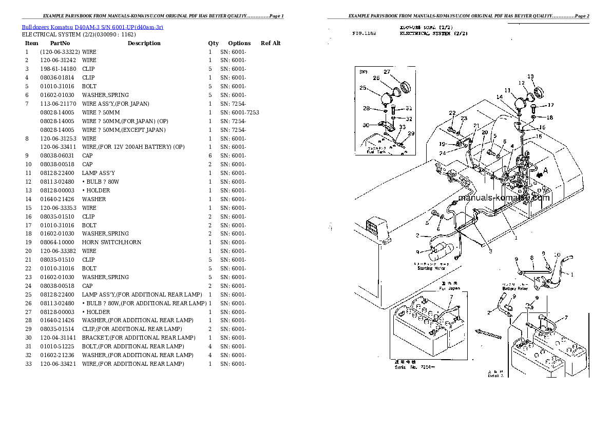 Protected: D40AM-3 S/N 6001-UP Partsbook