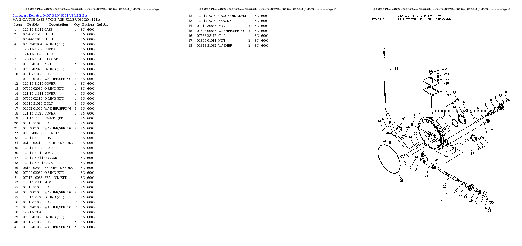 Protected: D40F-3 S/N 6001-UP Partsbook