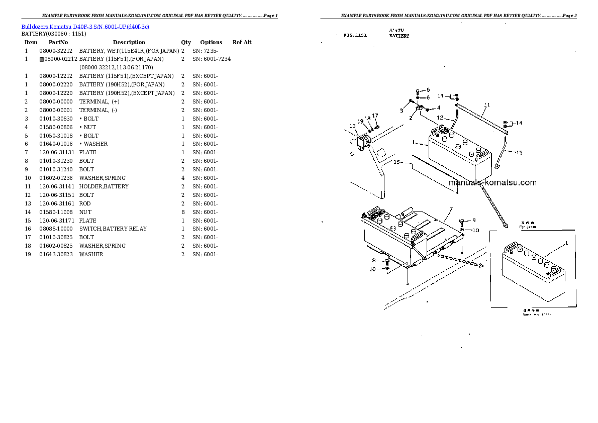 Protected: D40F-3 S/N 6001-UP Partsbook