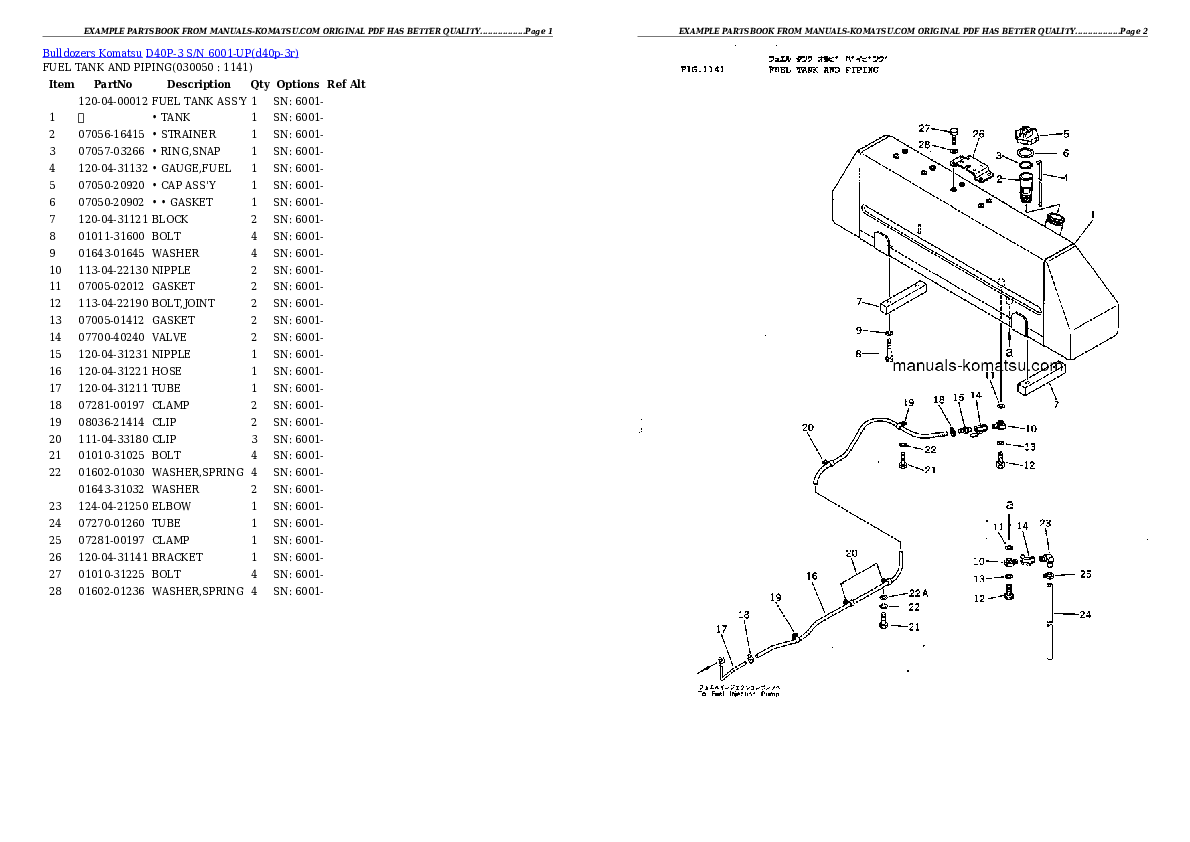 Protected: D40P-3 S/N 6001-UP Partsbook