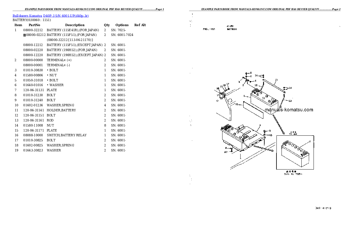 Protected: D40P-3 S/N 6001-UP Partsbook