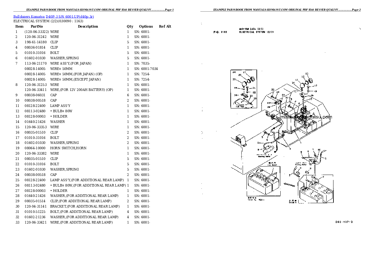 Protected: D40P-3 S/N 6001-UP Partsbook