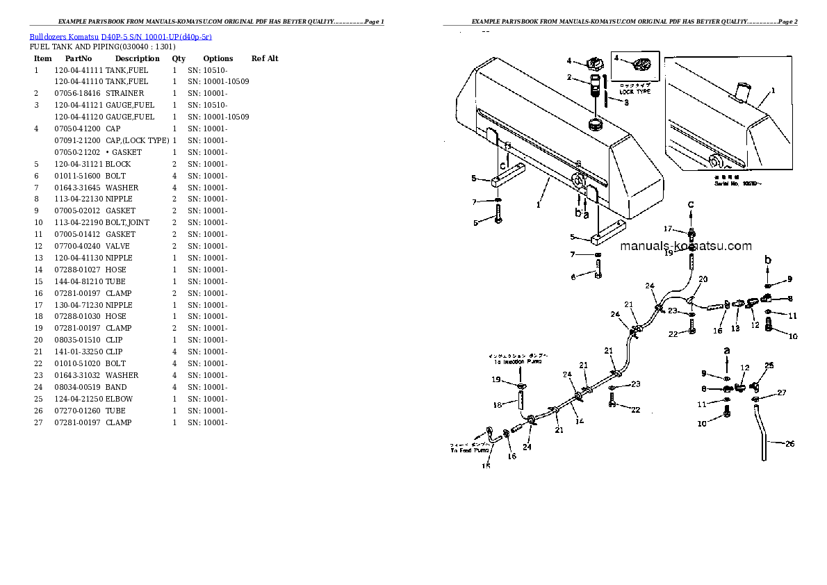 Protected: D40P-5 S/N 10001-UP Partsbook
