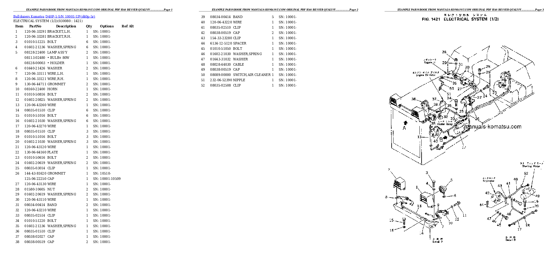 Protected: D40P-5 S/N 10001-UP Partsbook