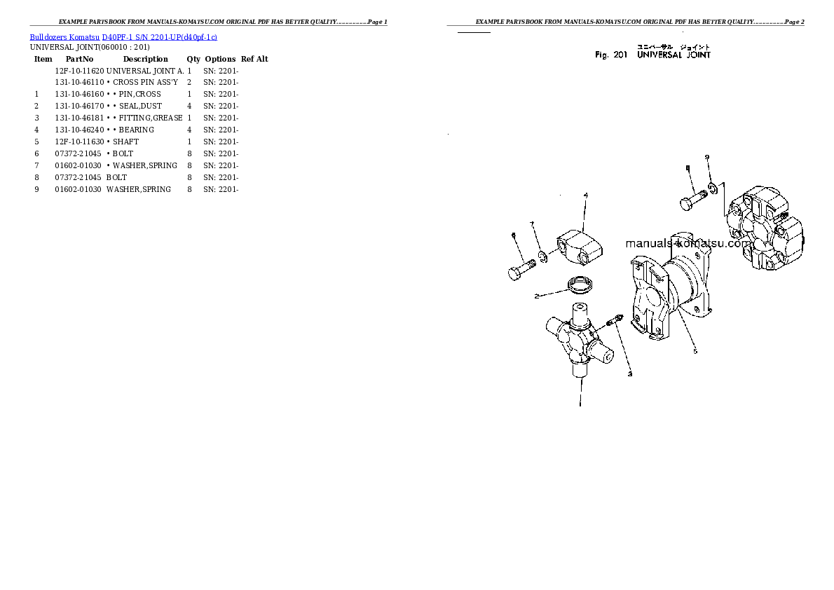 Protected: D40PF-1 S/N 2201-UP Partsbook