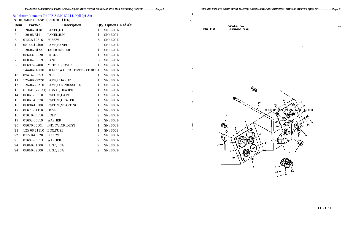 Protected: D40PF-3 S/N 6001-UP Partsbook