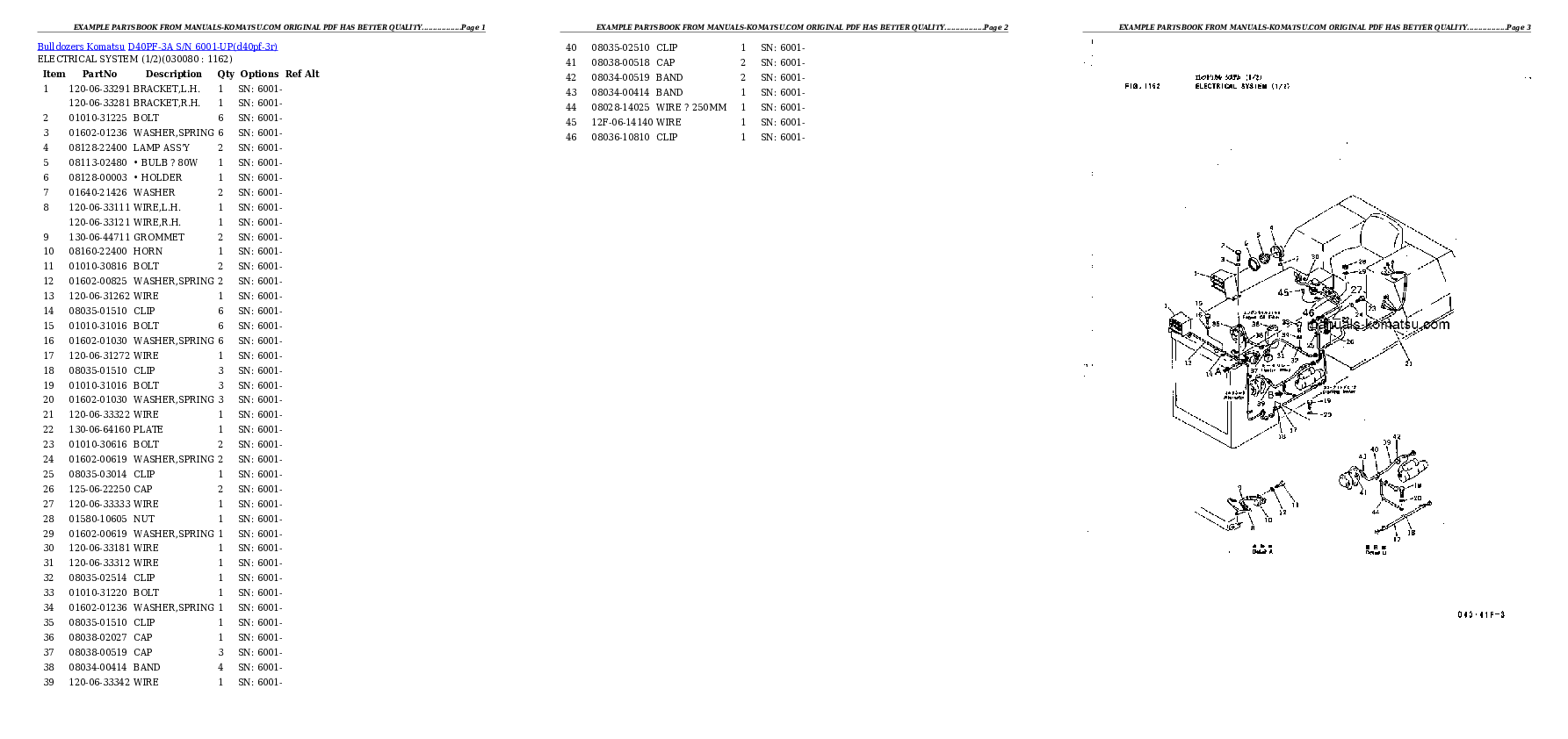 Protected: D40PF-3A S/N 6001-UP Partsbook