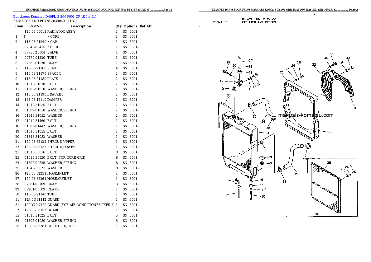 Protected: D40PL-3 S/N 6001-UP Partsbook