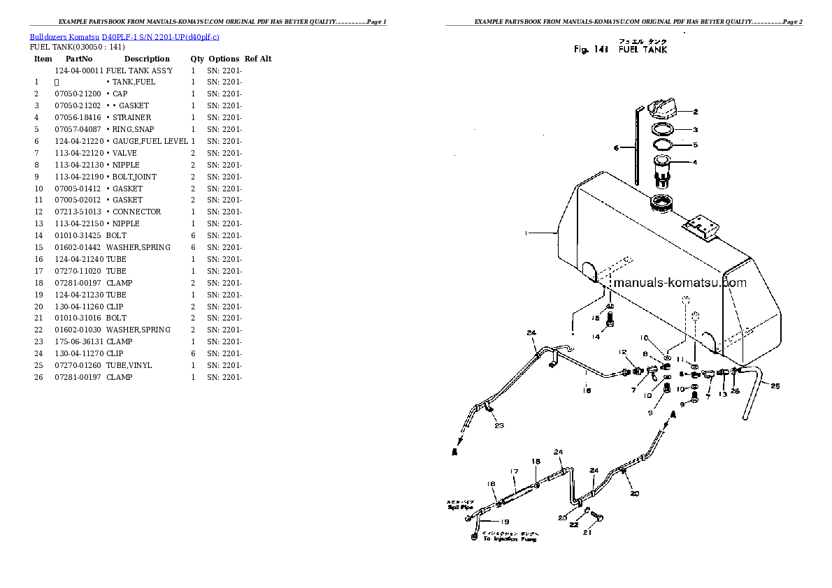 Protected: D40PLF-1 S/N 2201-UP Partsbook