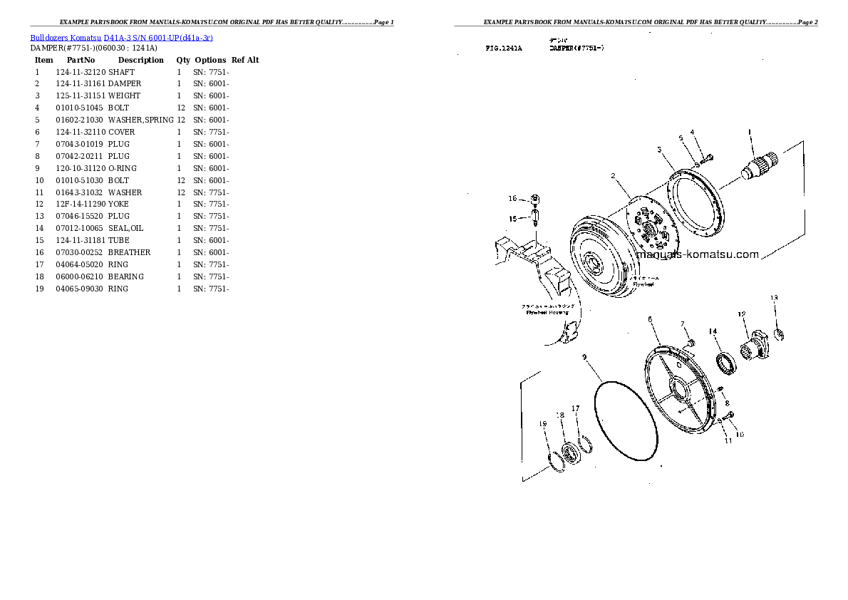 Protected: D41A-3 S/N 6001-UP (Tilt Dozer) Partsbook