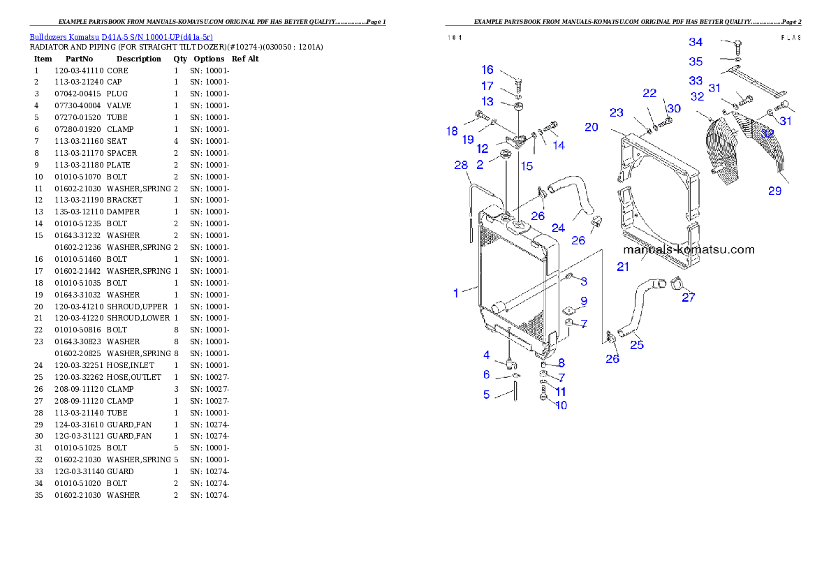 Protected: D41A-5 S/N 10001-UP Partsbook