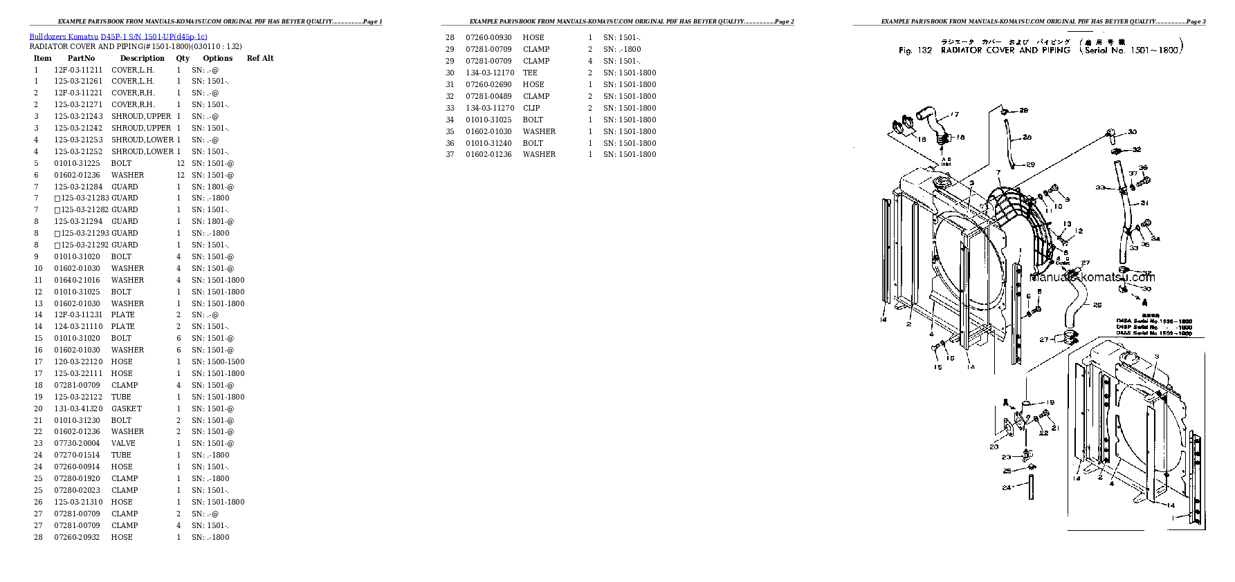 Protected: D45P-1 S/N 1501-UP Partsbook