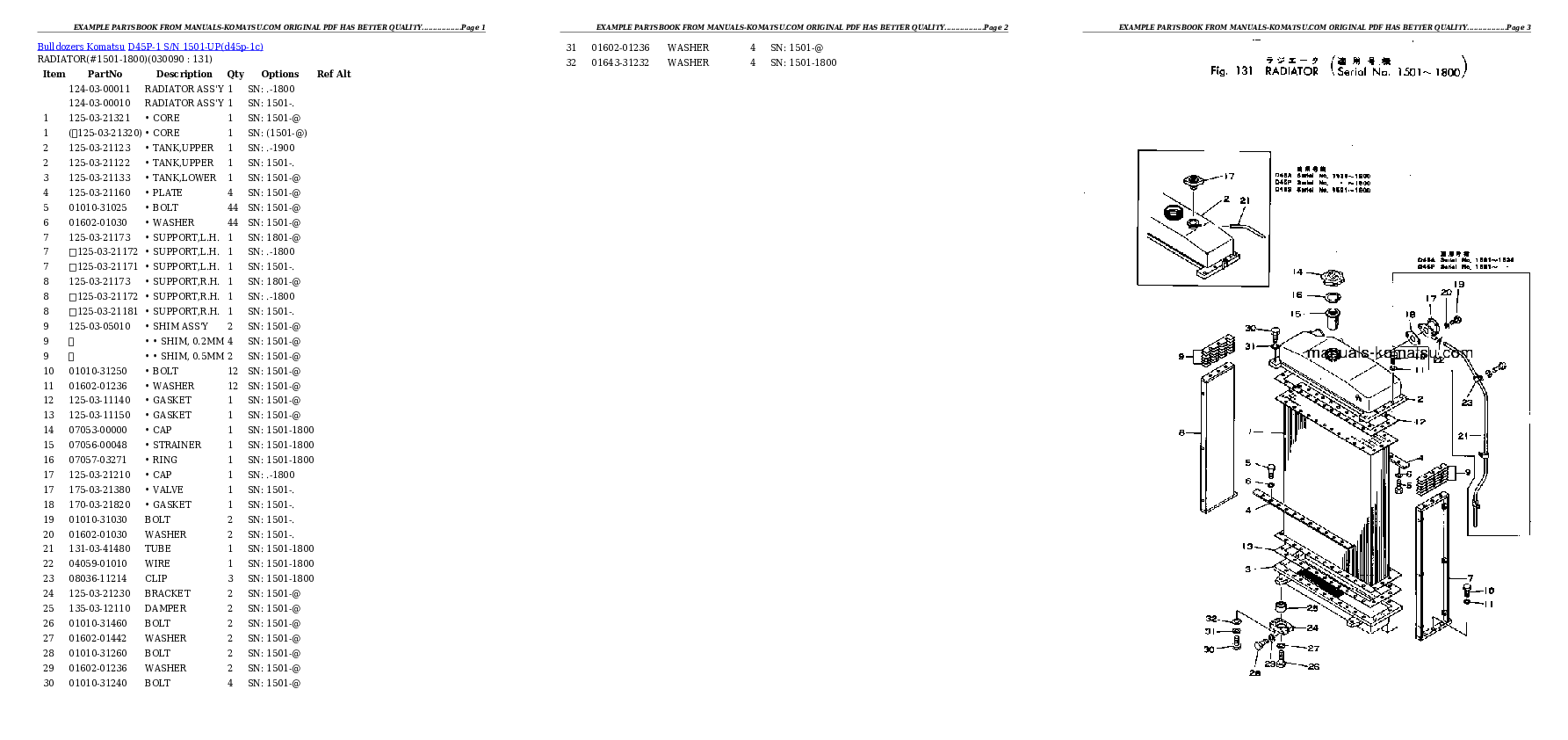 Protected: D45P-1 S/N 1501-UP Partsbook