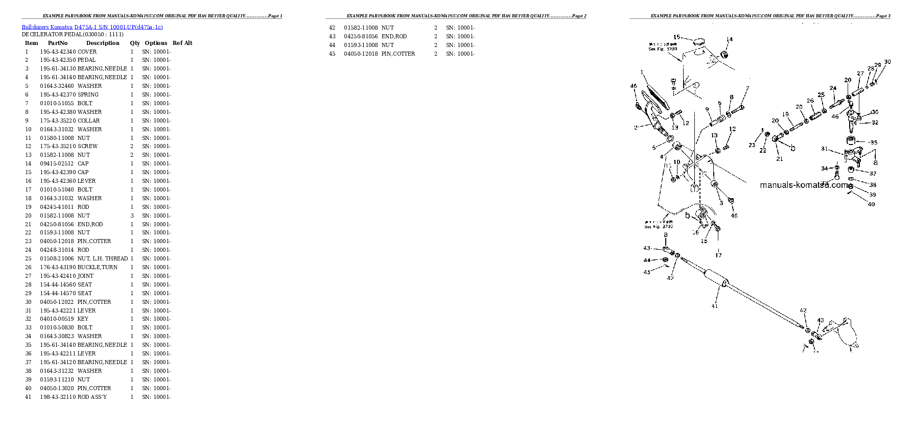 Protected: D475A-1 S/N 10001-UP Partsbook