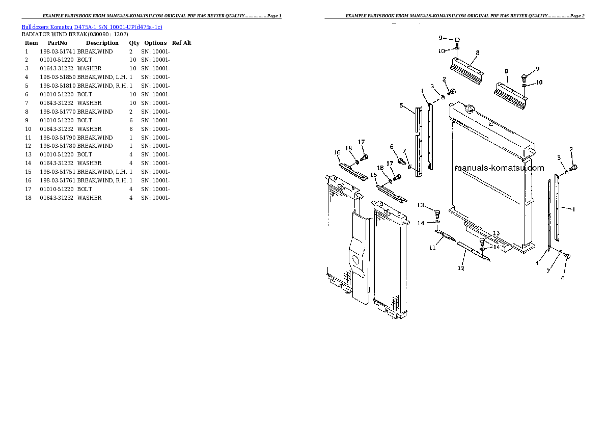 Protected: D475A-1 S/N 10001-UP Partsbook