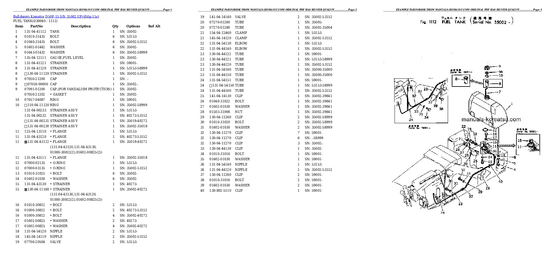 Protected: D50P-15 S/N 35002-UP Partsbook