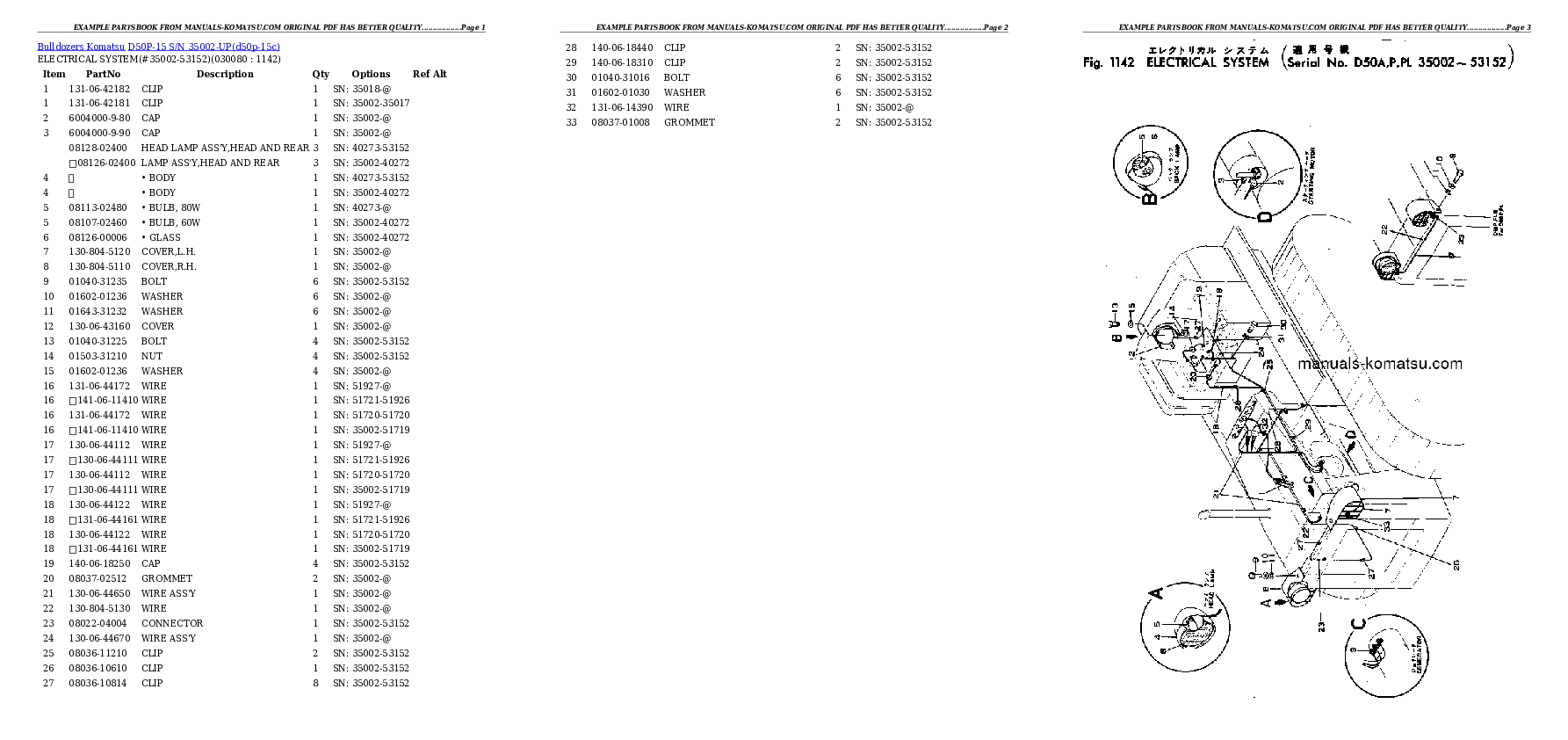Protected: D50P-15 S/N 35002-UP Partsbook