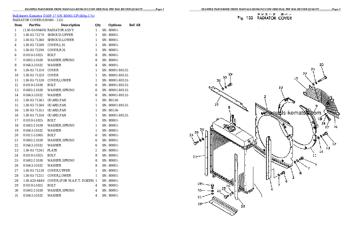 Protected: D50P-17 S/N 80001-UP Partsbook