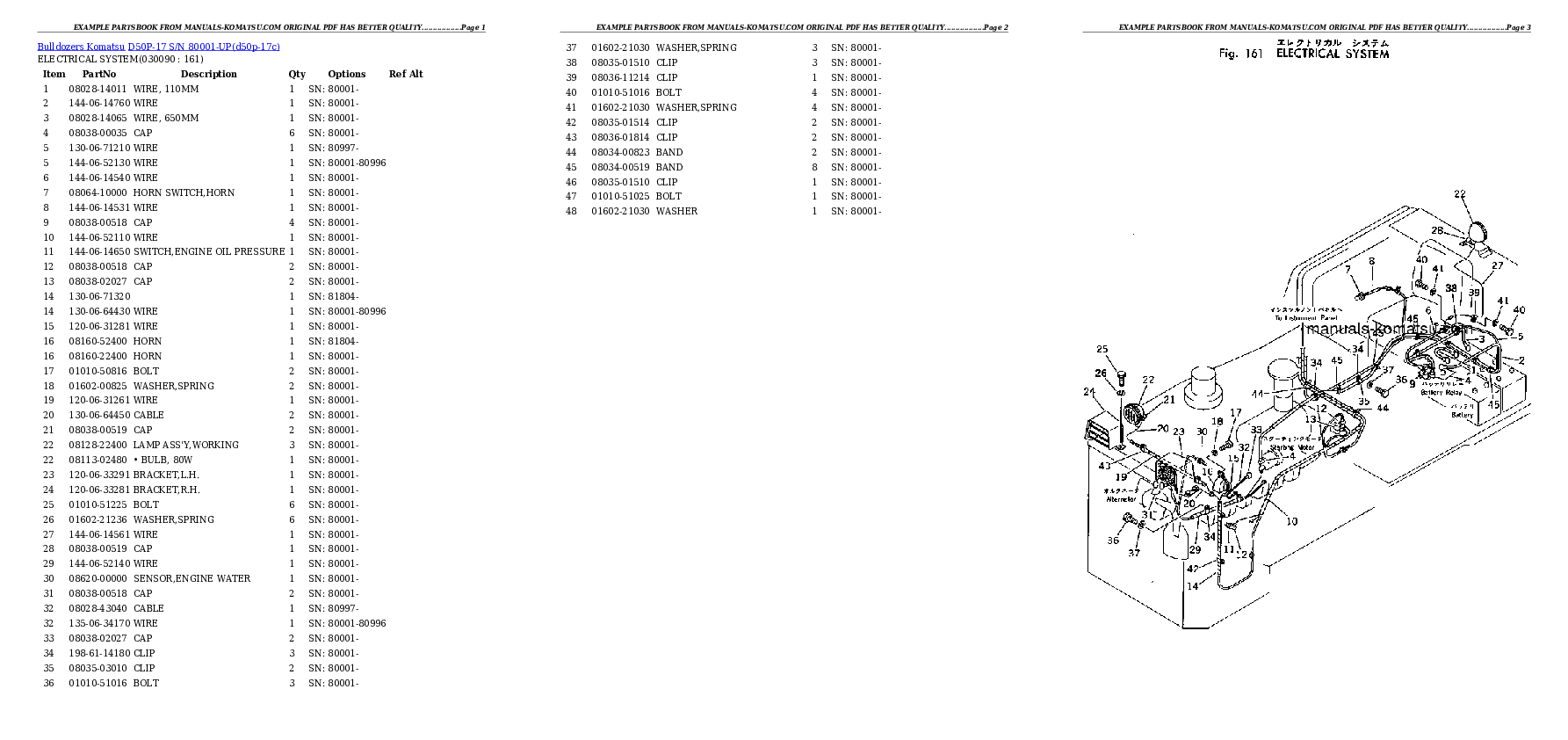 Protected: D50P-17 S/N 80001-UP Partsbook