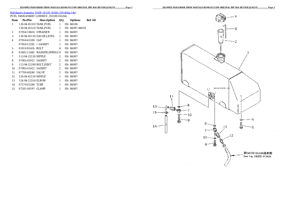 Protected: D50P-18 S/N 83001-UP Partsbook