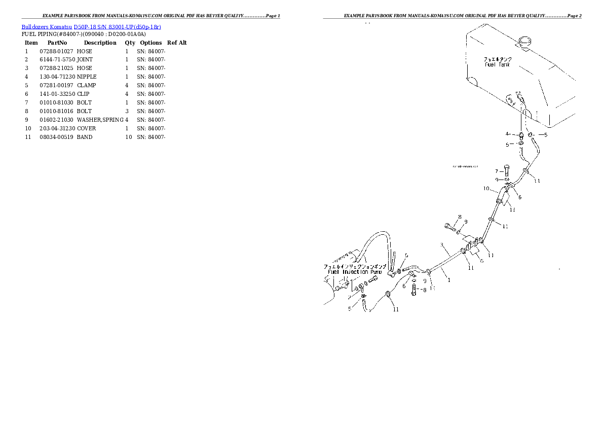 Protected: D50P-18 S/N 83001-UP Partsbook