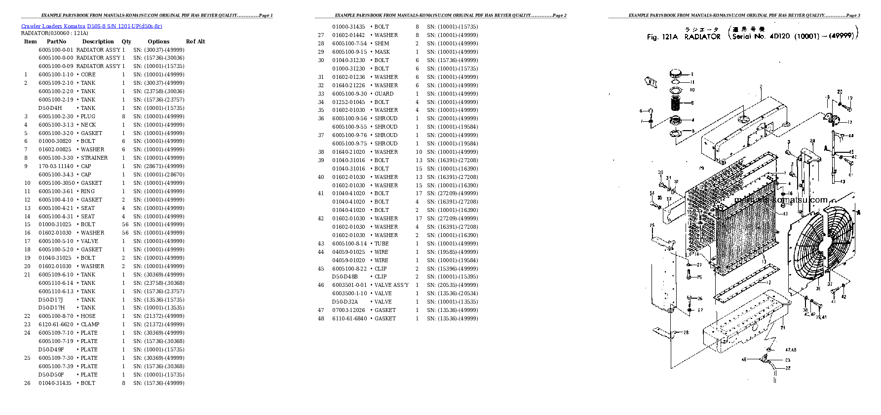 Protected: D50S-8 S/N 1201-UP Partsbook