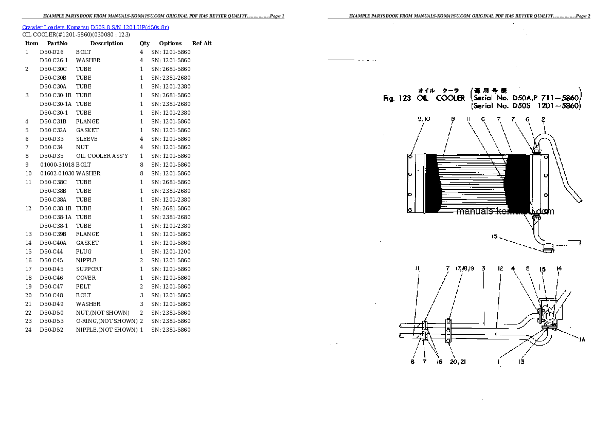 Protected: D50S-8 S/N 1201-UP Partsbook