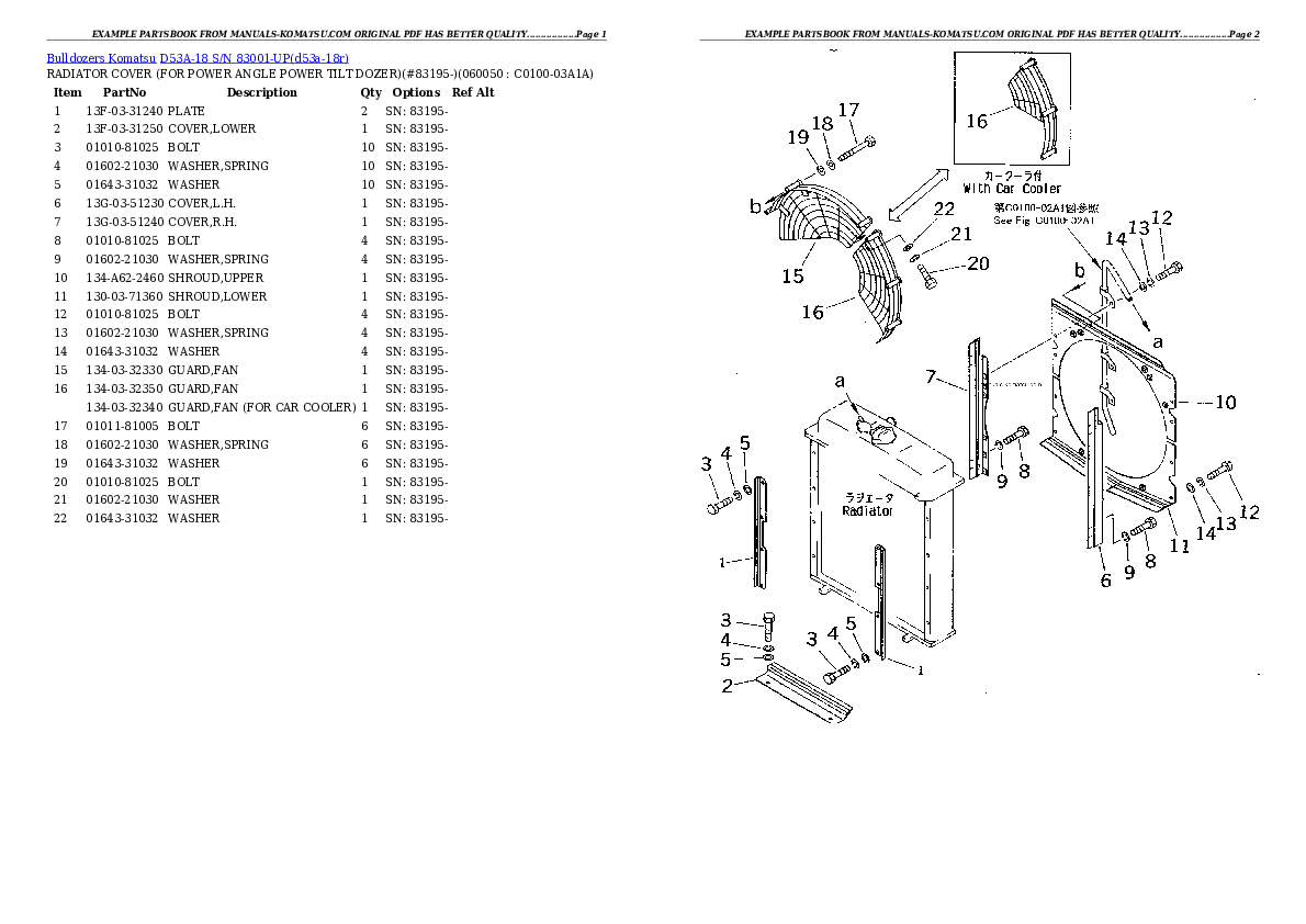 Protected: D53A-18 S/N 83001-UP Partsbook