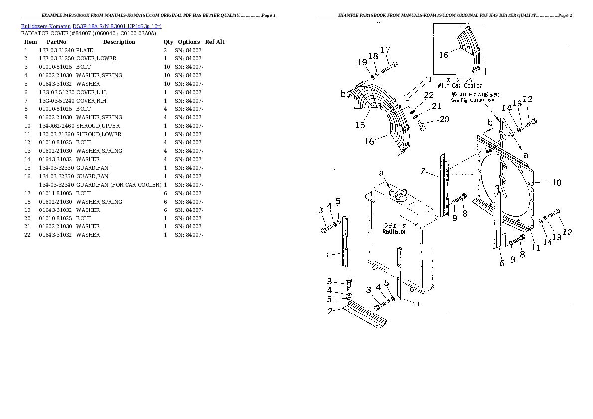 Protected: D53P-18A S/N 83001-UP Partsbook
