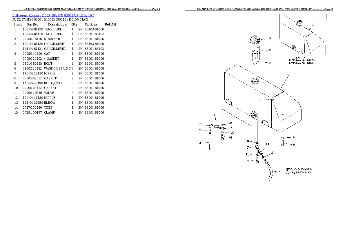 Protected: D53P-18A S/N 83001-UP Partsbook
