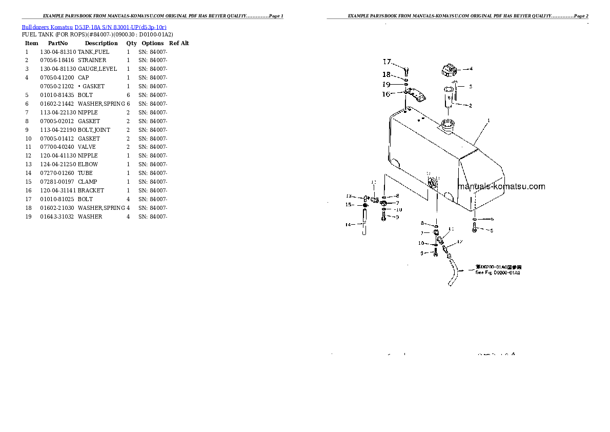 Protected: D53P-18A S/N 83001-UP Partsbook