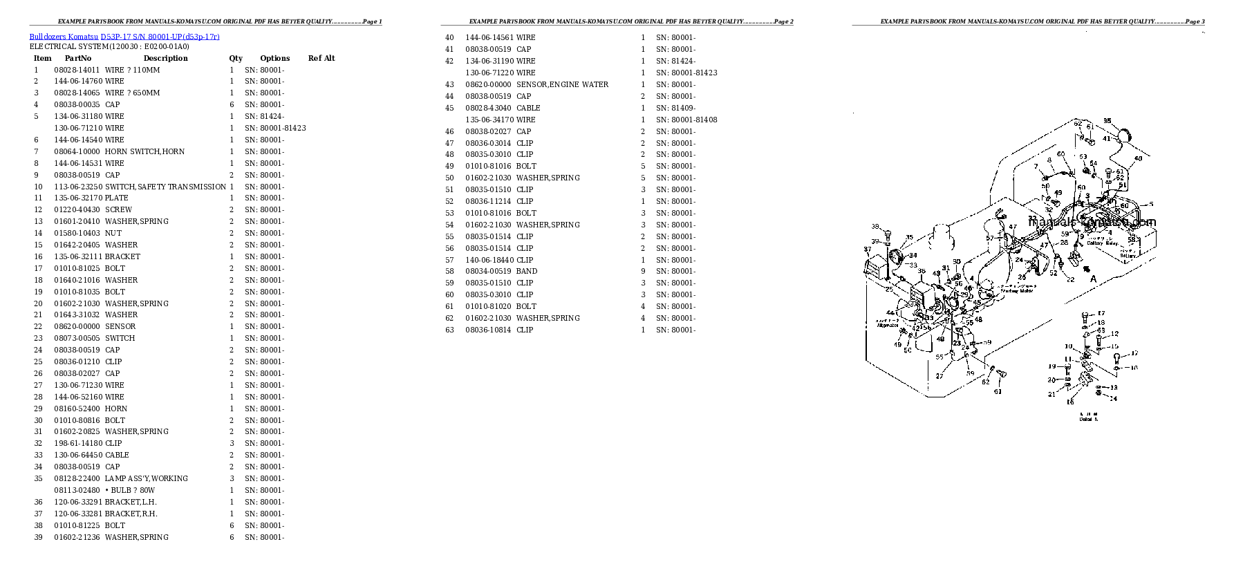 Protected: D53P-17 S/N 80001-UP Partsbook