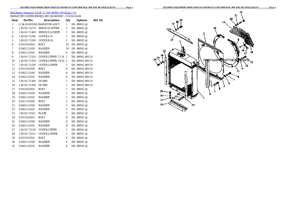 Protected: D53P-17 S/N 80001-UP Partsbook