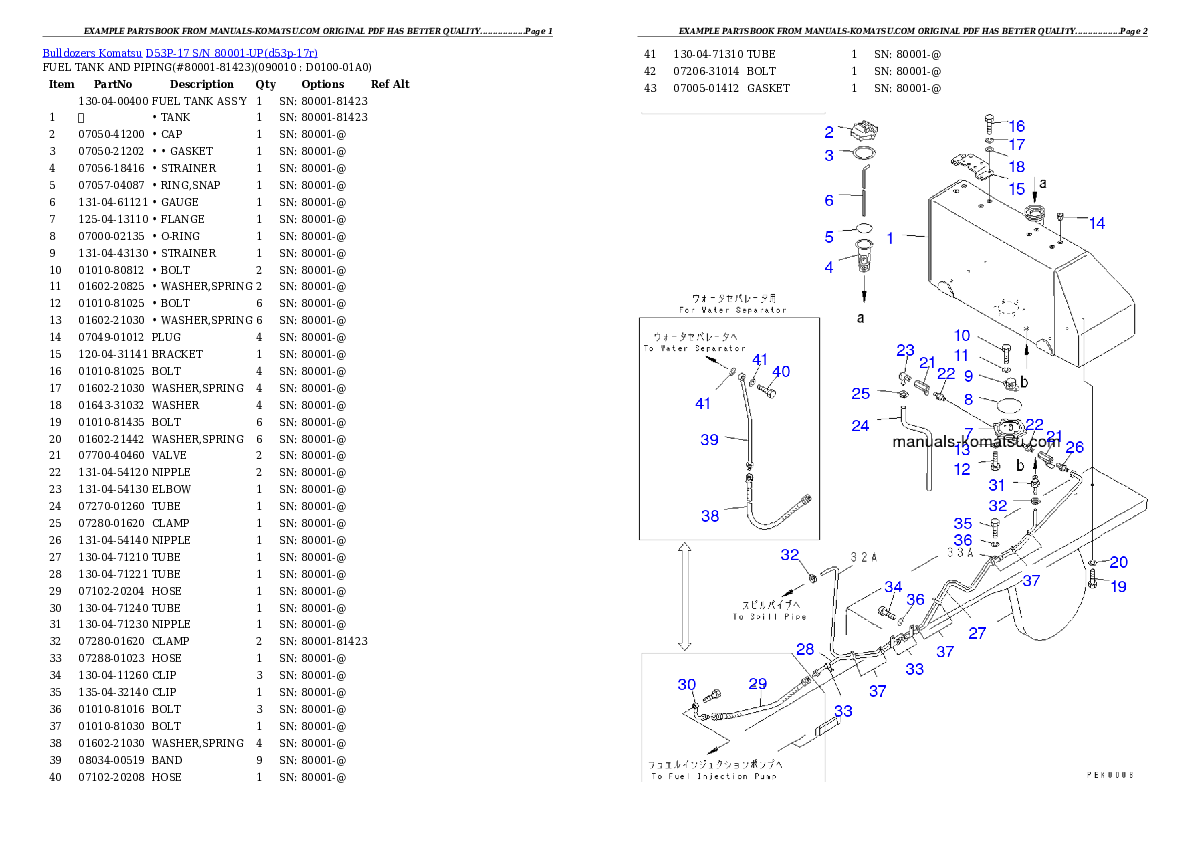 Protected: D53P-17 S/N 80001-UP Partsbook