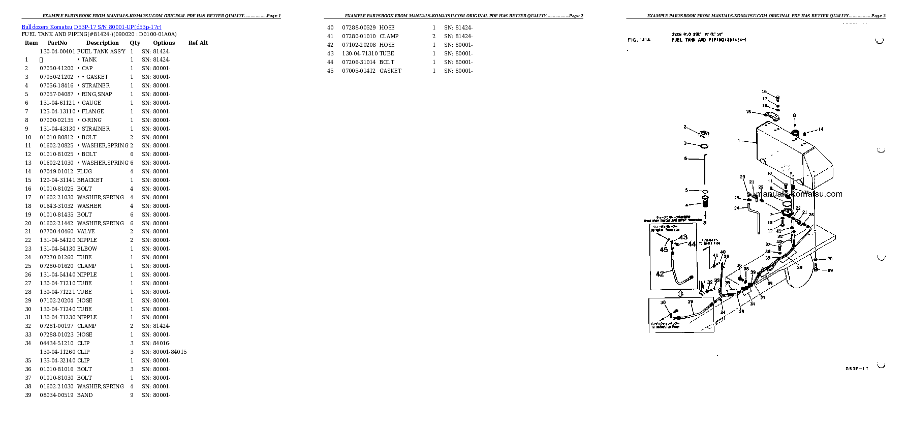 Protected: D53P-17 S/N 80001-UP Partsbook