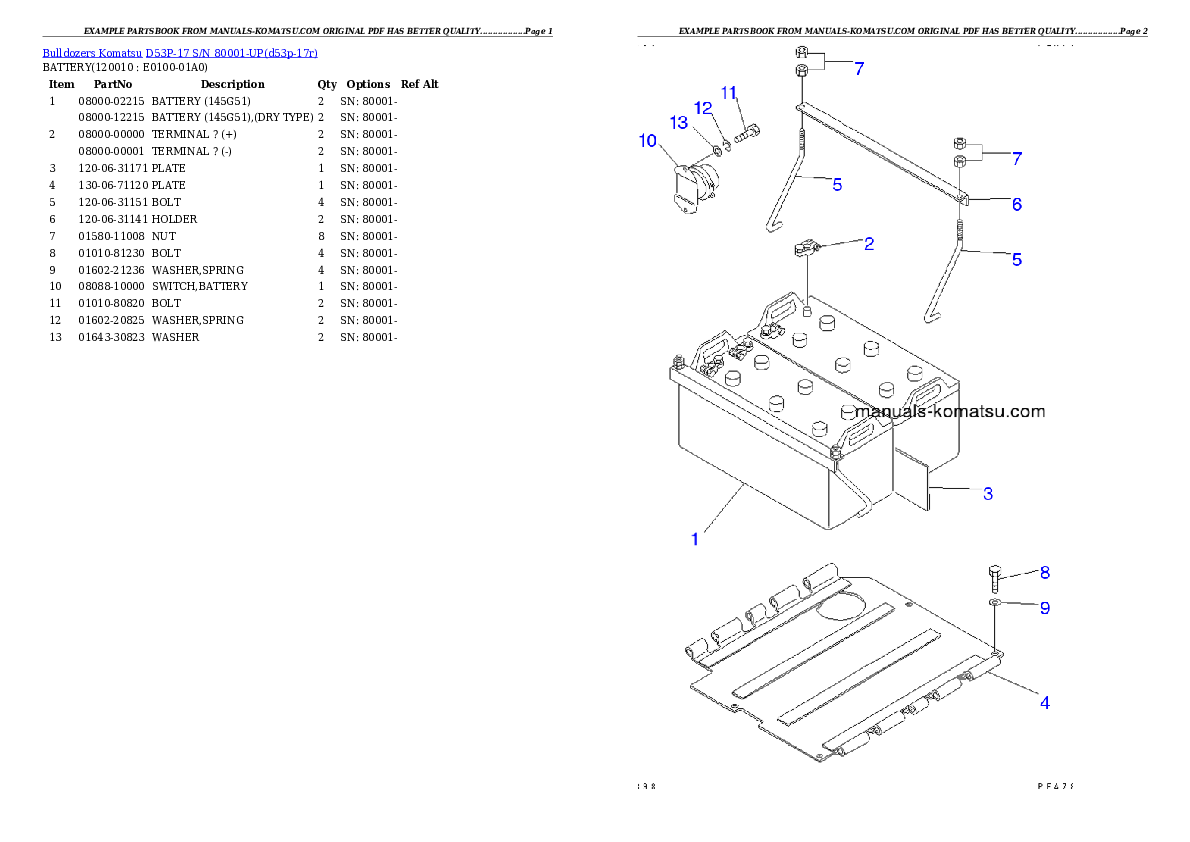 Protected: D53P-17 S/N 80001-UP Partsbook