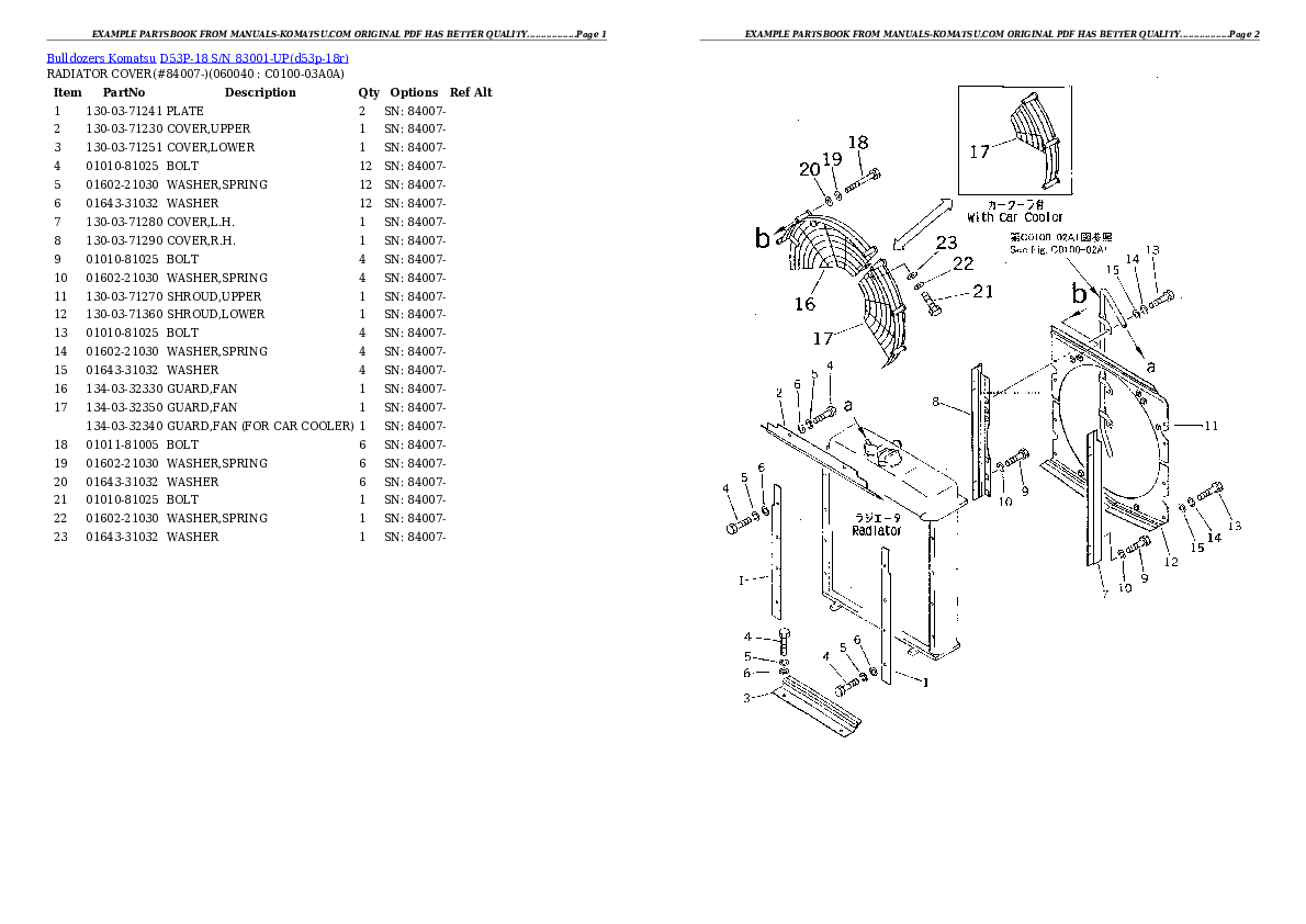 Protected: D53P-18 S/N 83001-UP Partsbook
