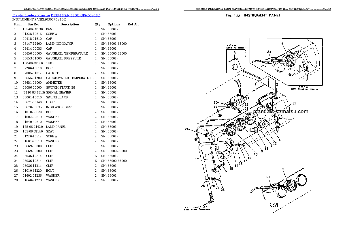 Protected: D53S-16 S/N 65001-UP Partsbook