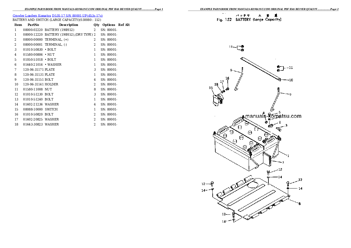 Protected: D53S-17 S/N 80001-UP Partsbook